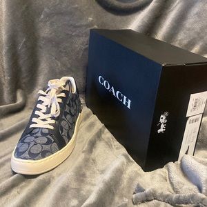 Coach Midnight Navy Blue Denim Sneakers